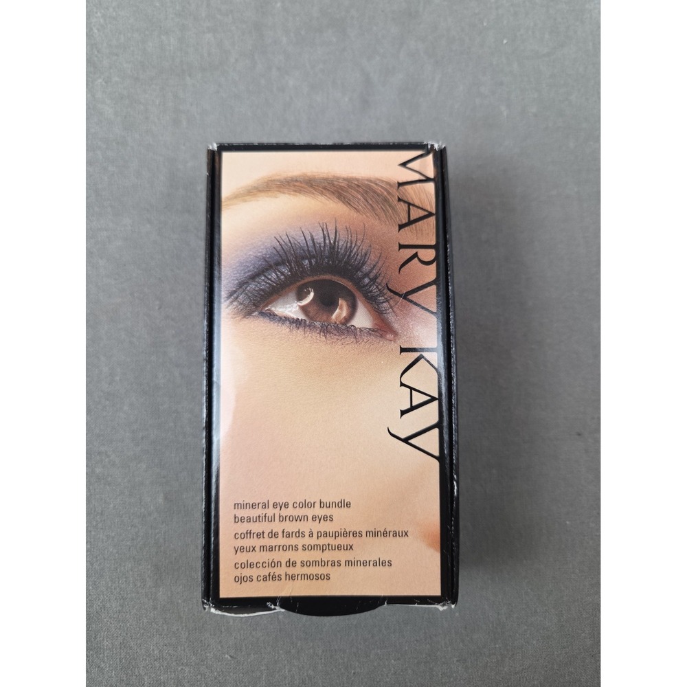 Mary Kay Mineral Eye Color Bundle Beautiful Brown Eyes 3 Colors & Applicators